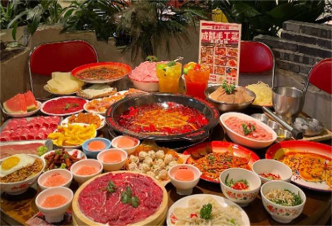 次姐现打虾滑自助老火锅