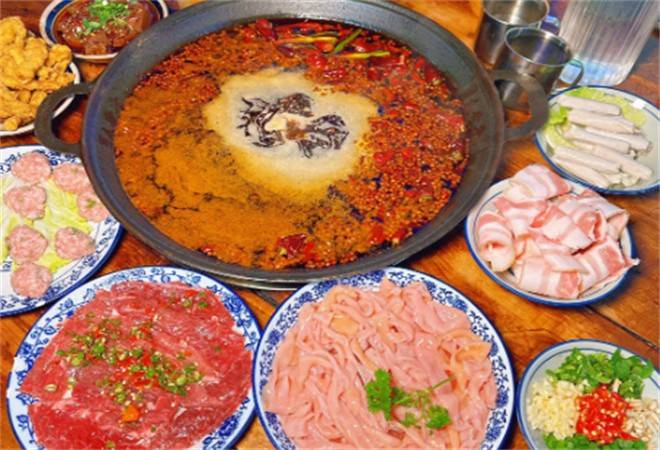 次姐现打虾滑自助老火锅