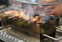 生火火地?cái)傂t子燒烤