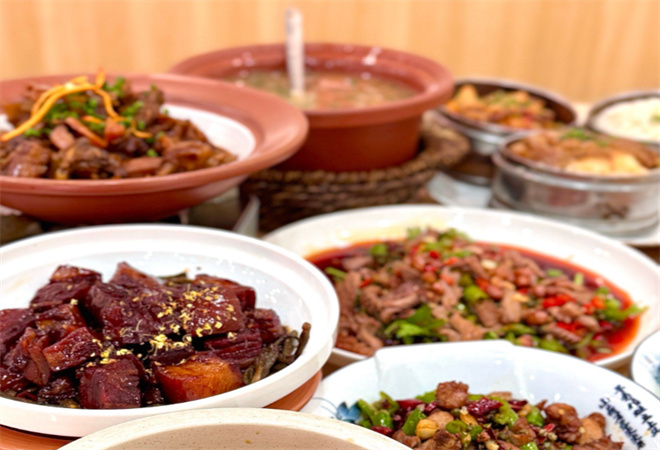 心花怒放下飯菜